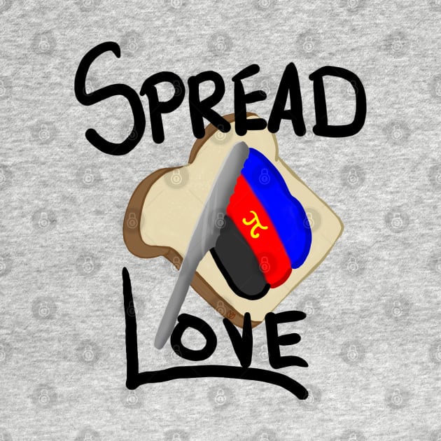 Spread Love: Polyamory Pride Toast by UVGloPanda